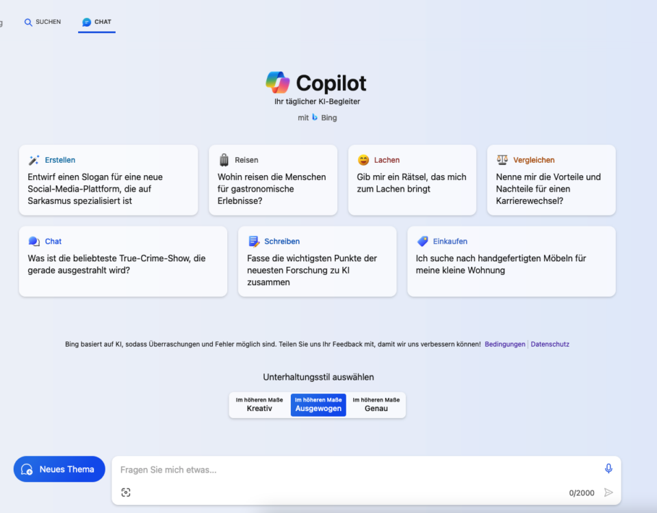 Bing Chat Gpt Copilot Ai Ki Microsoft Alternative Chatgpt