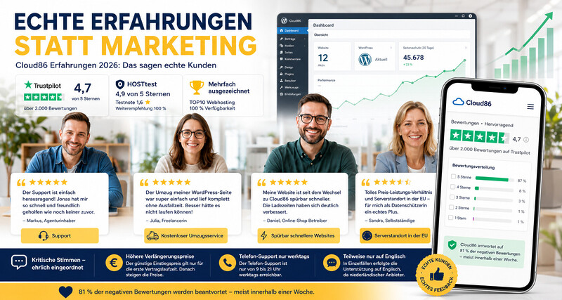 Cloud86 Kundenbewertungen