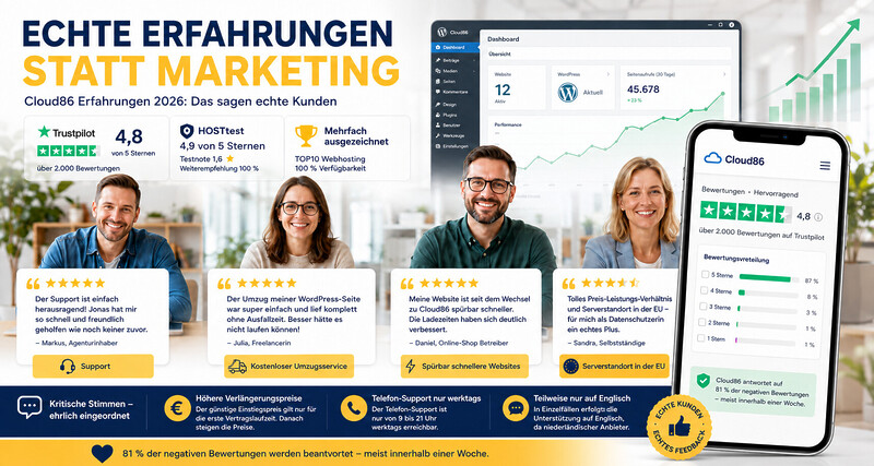 Cloud86 Kundenbewertungen