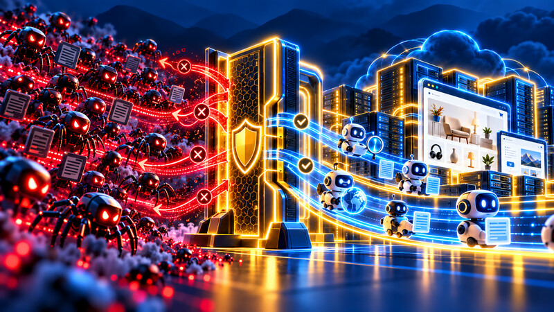 Cyber Firewall Chaos Trifft Vertrauen Gute Bots Crawler Ki Scraper Durch Lassen
