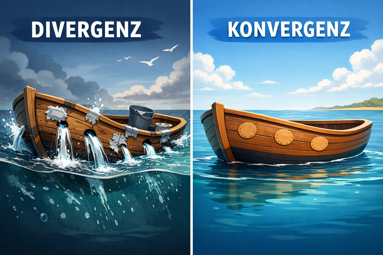 Divergenz Vs Konvergenz