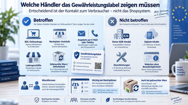 Warranty Label Online Shop Retailers