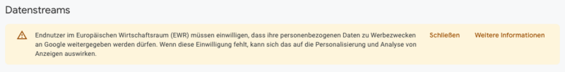 Google Analytics Consent Mode Ewr Meldung