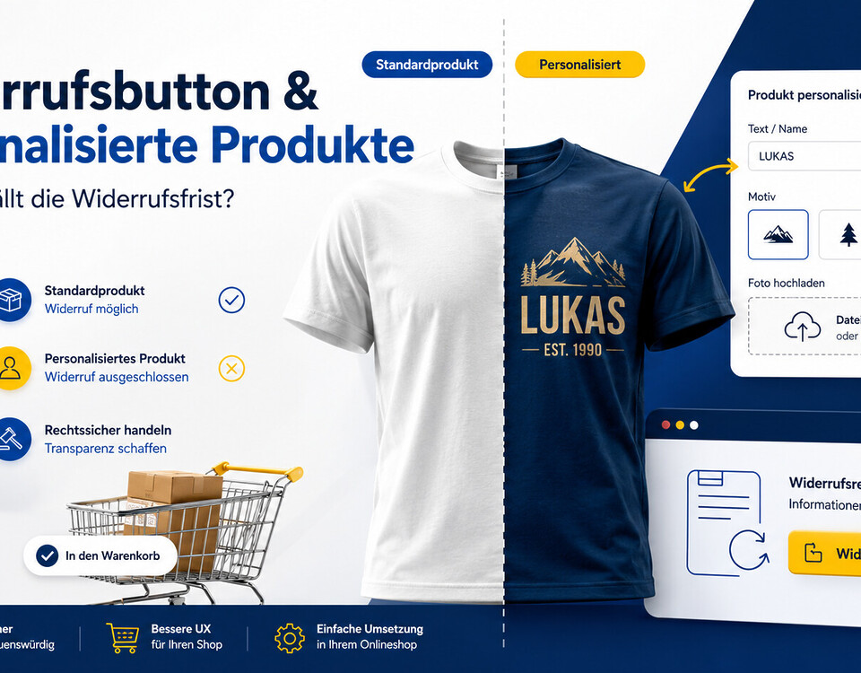 Kein Widerruf Individuelle Personalisiete Produkte 312g Abs 2 Nr 1 Bgb Widerrufsbutton Vertrag Widerrufen