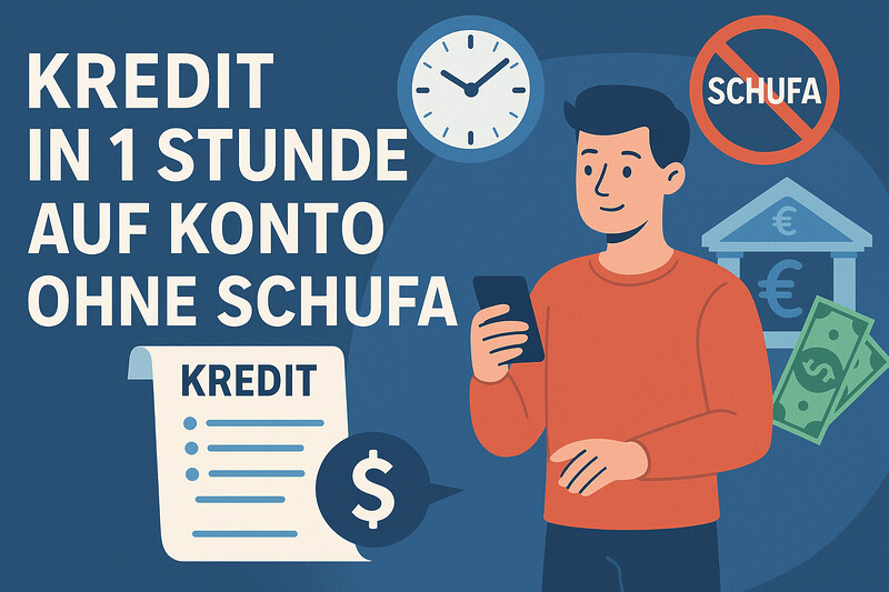 Kredit In 1 Stunde Auf Konto Ohne Schufa
