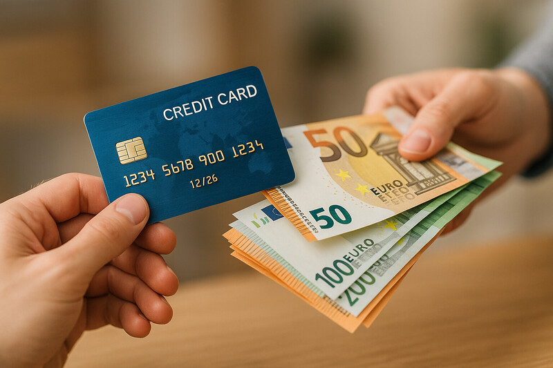 Kreditkarte Sofortgeld