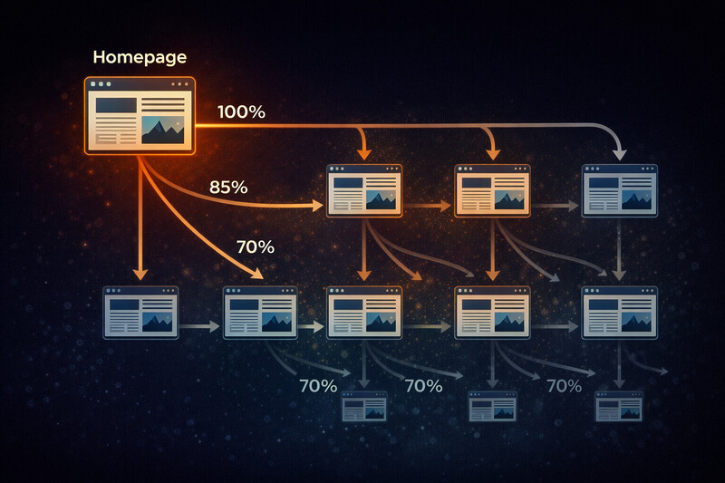 Pagerank Leitet Von Der Startseite Zu Unterseiten