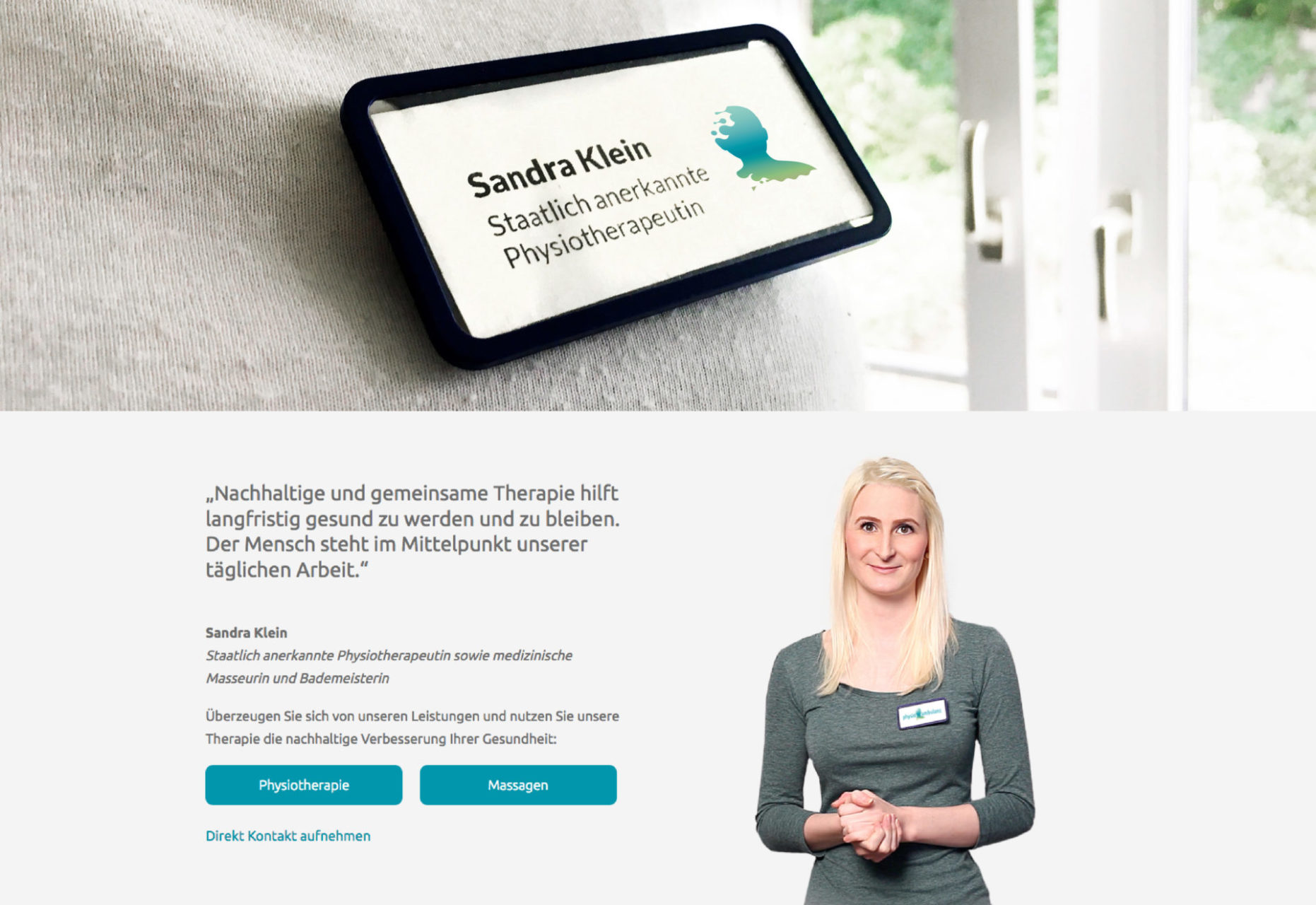 Physio Ambulanz Reference 6 Print Name Tag Logo Design