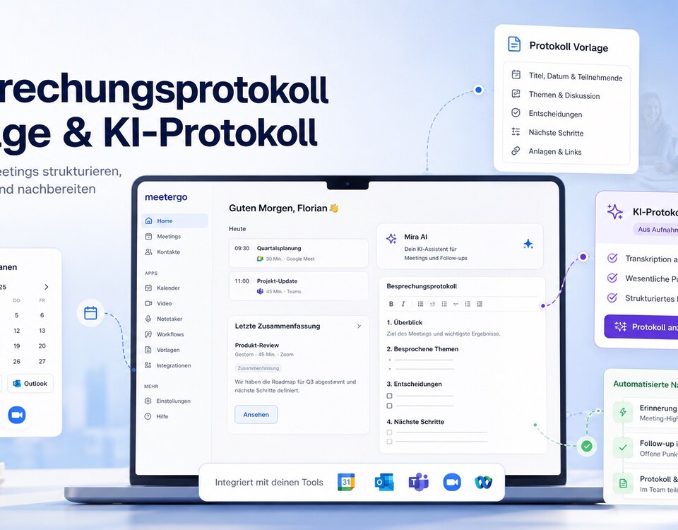 Protkoll Schreiben Gespraeche Besprechungen Meetings Vorlage Pdf Word Google Meetergo