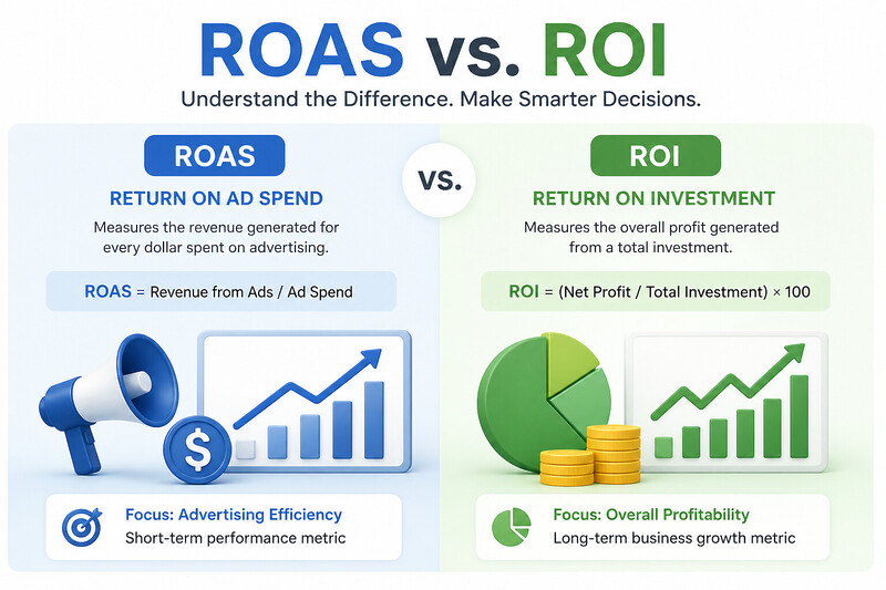 Roas Roi Unterschied