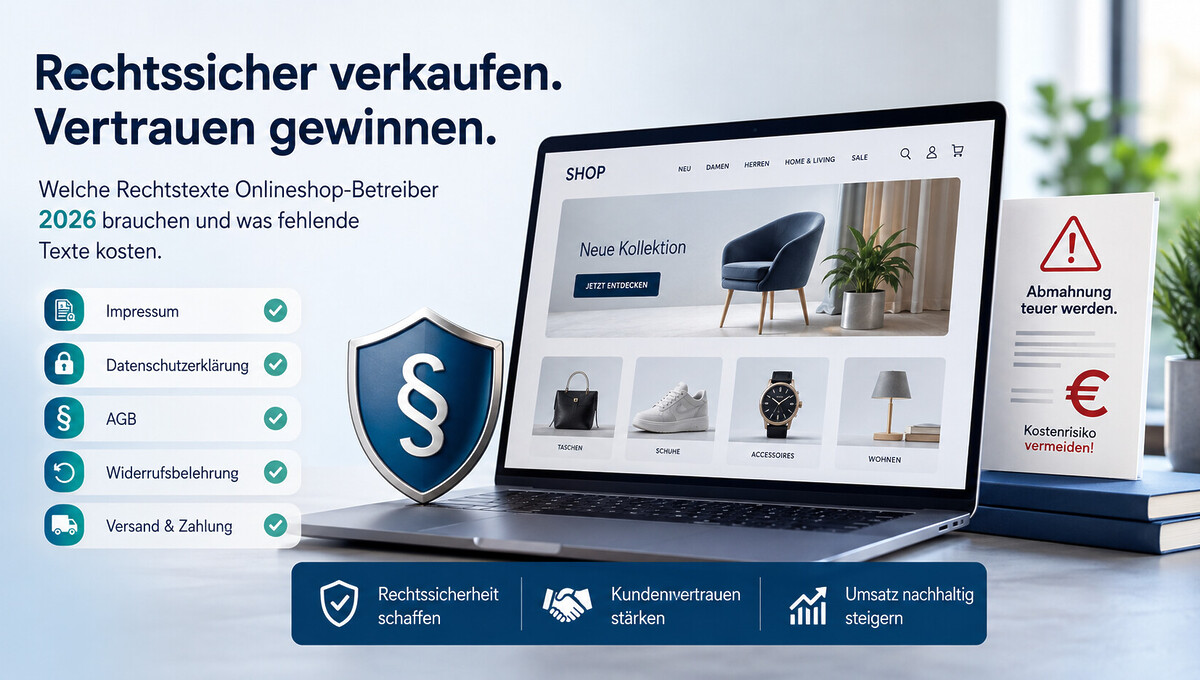 Rechtstexte Onlineshop 2026