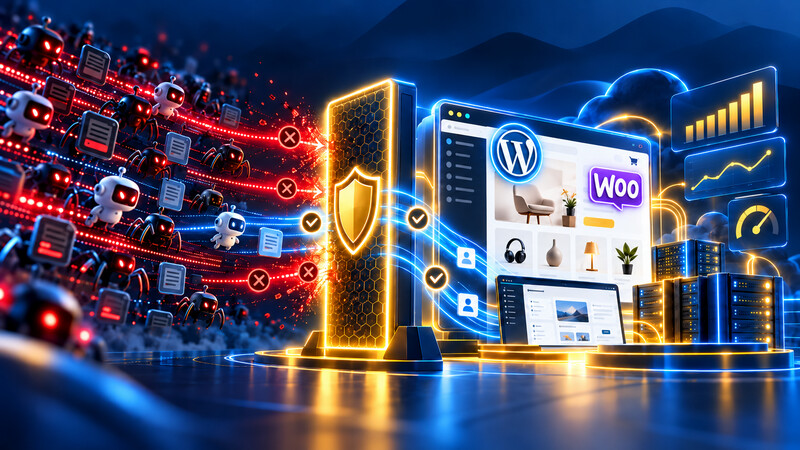 Schutz Sicherheit WordPress Woocommerce Bots Ki Crawler Hacker Malware