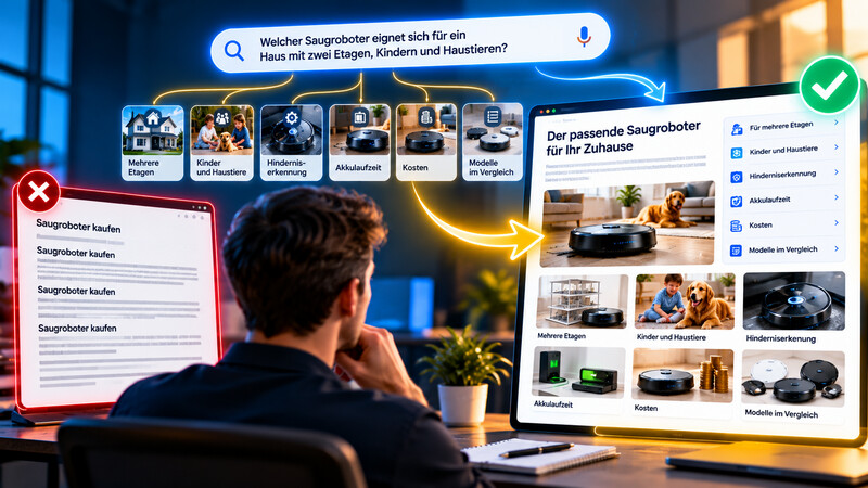 Suchintention Keywords Suchphrasen Cluster Themen Topic Authoritaet Seo Geo Sichtbarkeit
