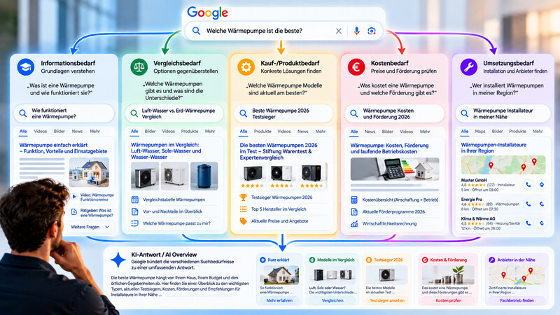 Suchintentionen Serps Suchmaschine Ki Suche Ergebnisse Fragen Antworten