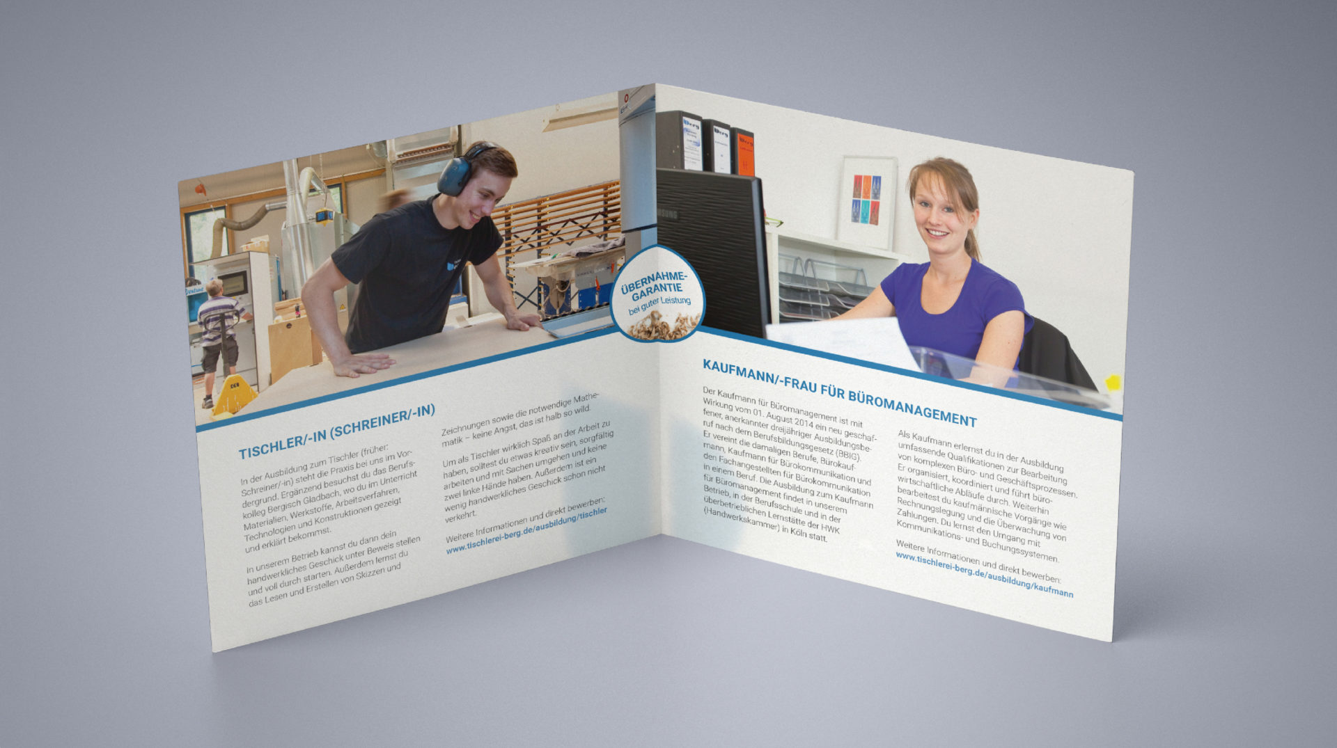 Tischlerei Berg Reference 8 Print Flyer
