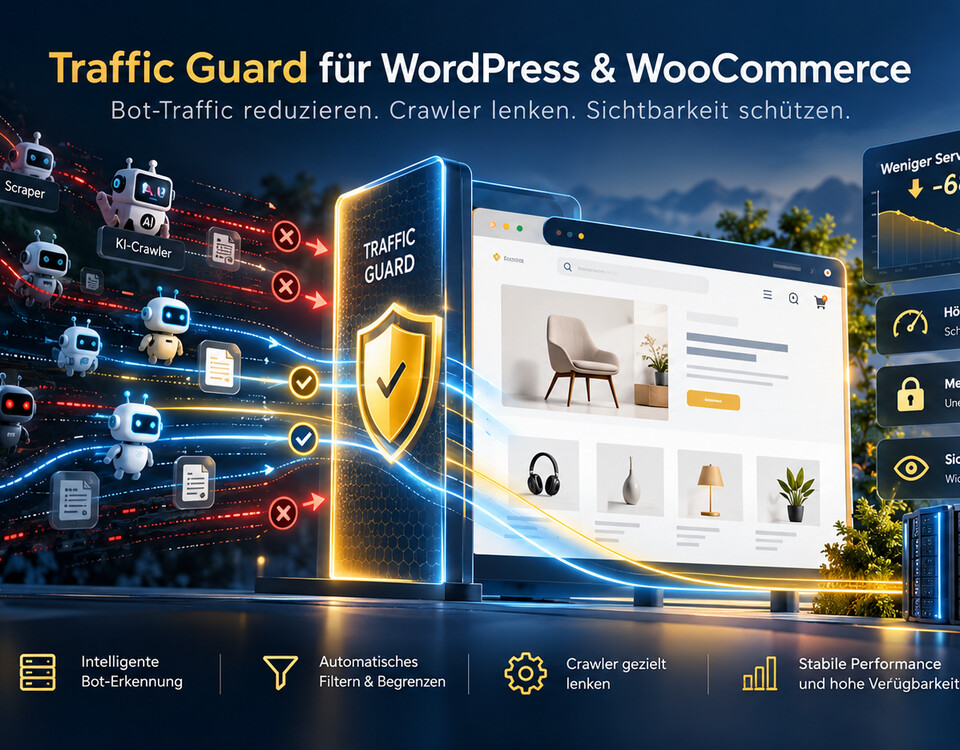 Traffic Guard Sicherheit WordPress Traffic Woocommerce Shop Bots Ki Ai Cralwer Scraping Hack