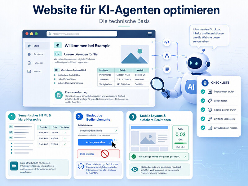 Website Für Ki Agenten Optimieren