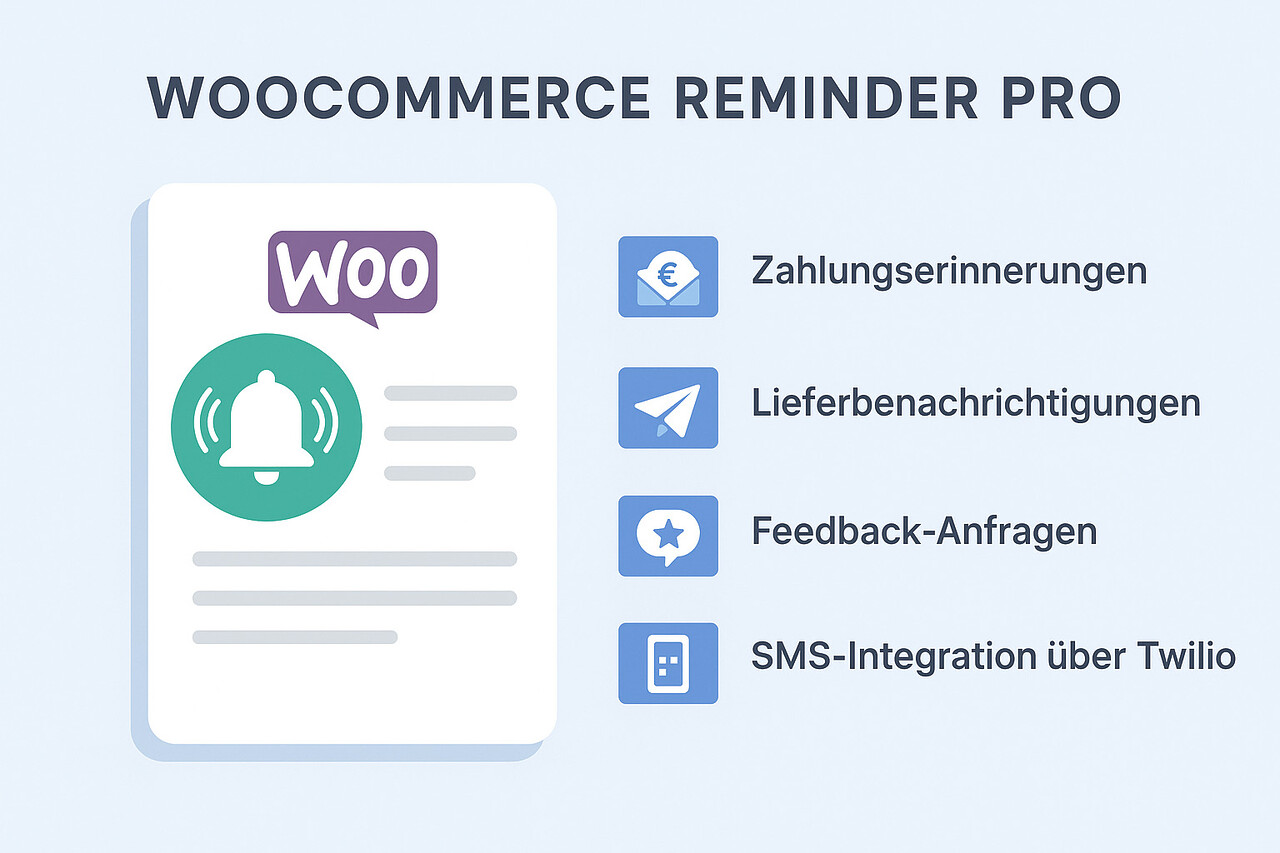 Woocommerce Erinnerungen Senden Email Sms Mahnungen Zahlungserinnerungen Versenden