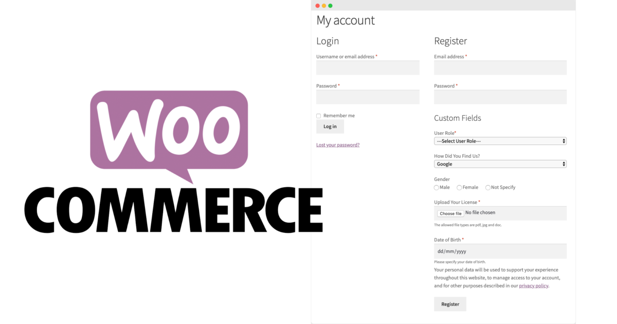 Woocommerce Felder Kasse Benutzerregistrierung Benutzerdaten Kundendanten Custom Checkout Fields