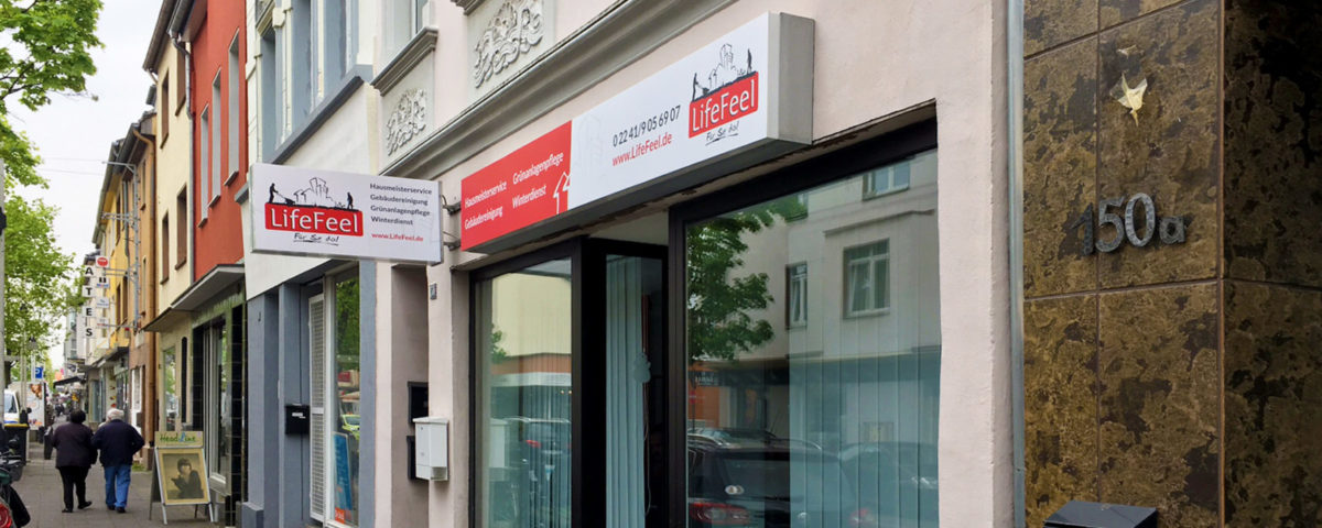 Aufkleber Aussen Aussenwerbung Fensterbeklebung Werbetechnik Beklebung Ladenlokal Fenster Werbung