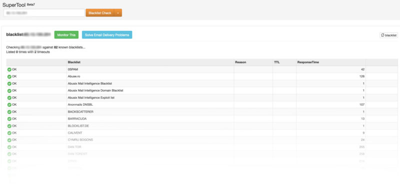 Check Blacklist Mail Ip Spam Test Mx Tool Email Mail Server Spam Test