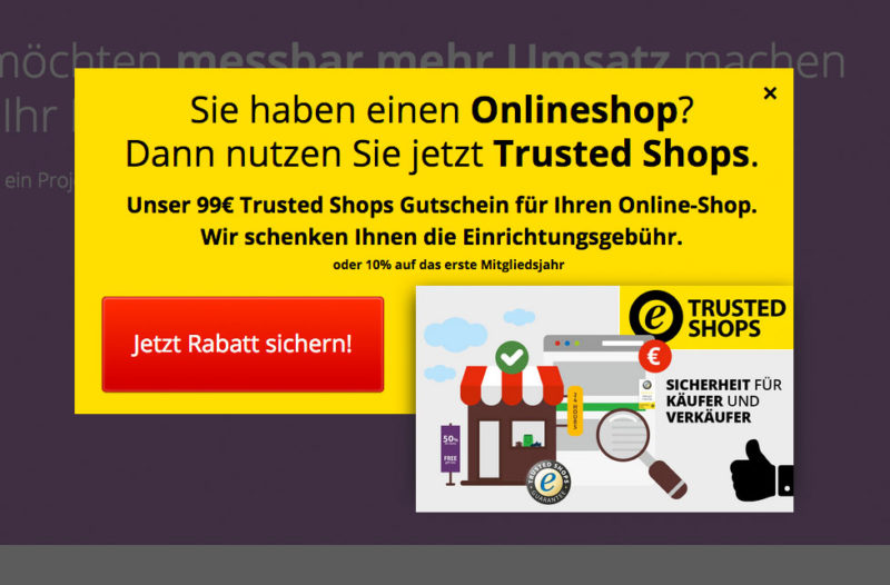 Ecommerce Onlineshop Popups Exit Intent Beispiele Plugin Php Shop Woocommerce Agentur