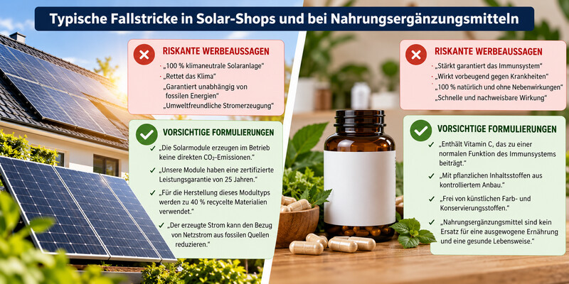 Empco Richtlinie Fallstricke In Solar Shops Und Bei Nahrungsergänzungsmitteln