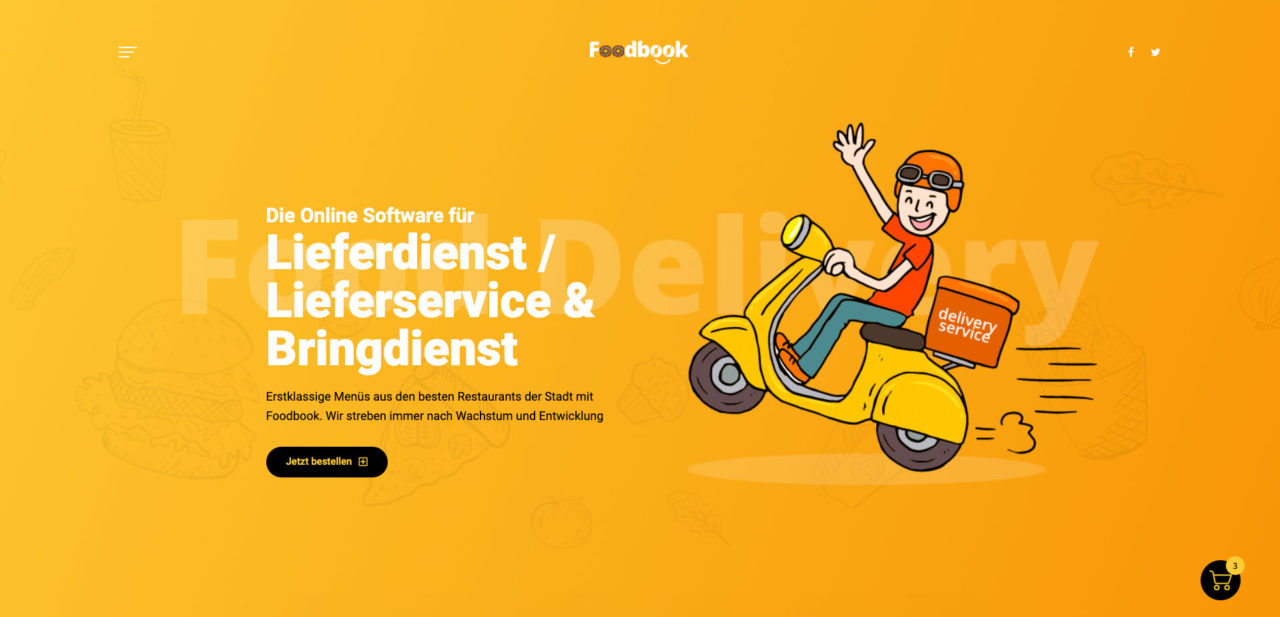 Essen Online Bestellen Restaurant Pizza Lieferdienst Lieferservice Bringdienst Software Gastro