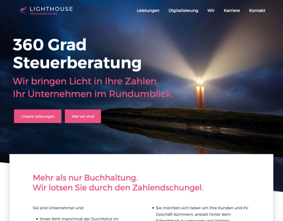 Brand Development Branding Lighthouse Tax Consulting Tax Law Firm Advertising Marketing Web Design Website