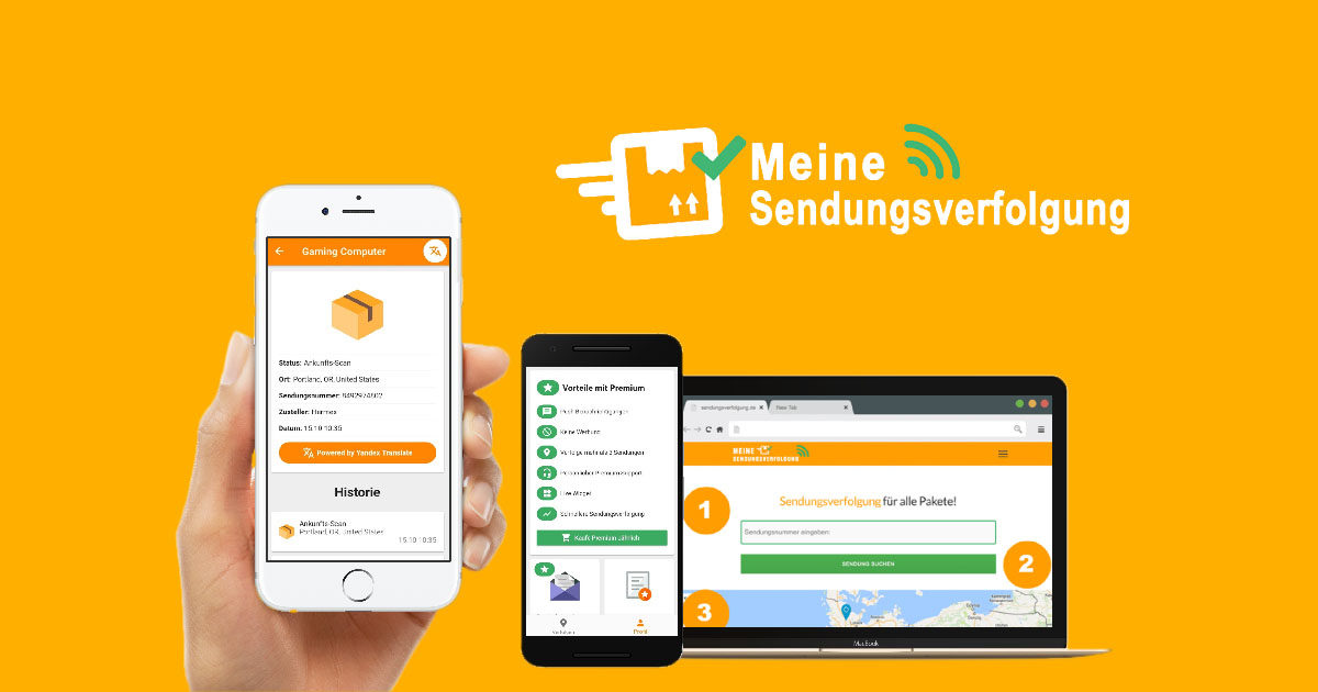 Meine Sendungsverfolgung Online App Alle Pakete Dhl Dpd Gls Hermes Tnt Ups Einschreiben China Post