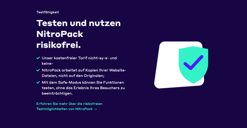 Nitropack Page Speed Optimierung Caching Performance Ladezeit Kostenfrei Plugin Testen