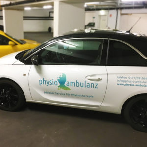 Physiotherapy Car Wrapping Vehicle Lettering