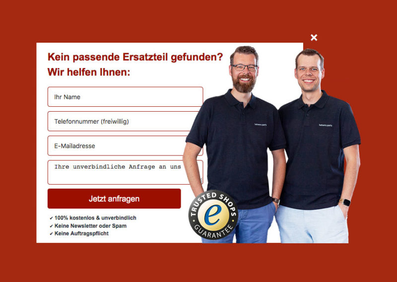 Popups Event Exit Intent Beispiele Plugin Php WordPress Woocommerce Agentur