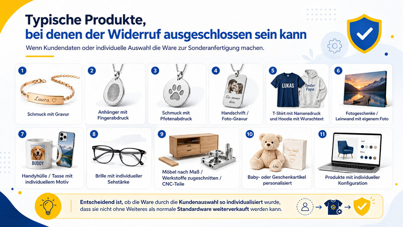 Produkte Wo Widerruf Ausgeschlossen Vertrag Widerrufen Nicht Moeglich