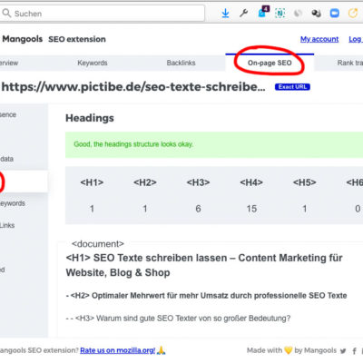 SEO Copywriter Course Browser Extension Headlines