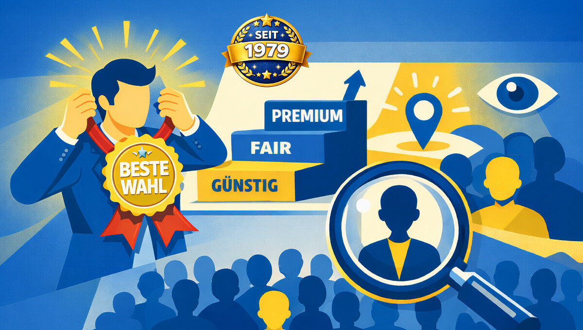 Sichtbarkeit Durch Auszeichnungen Eigener Preis Siegel Award Badge Anerkennung Wahrnehmung