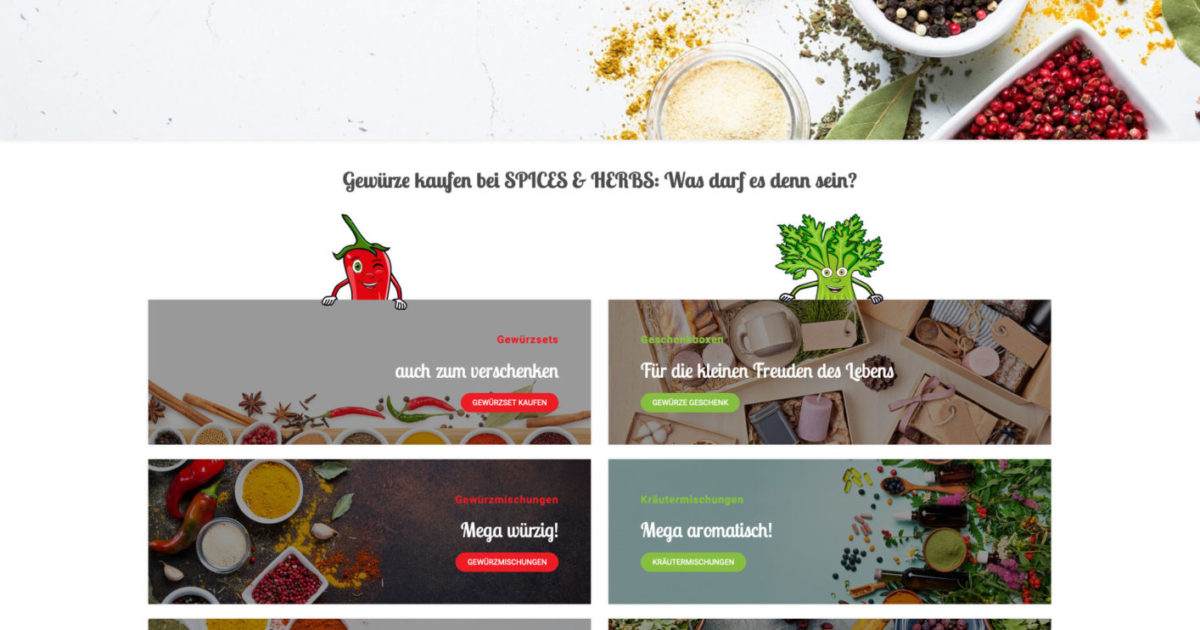 Spices Herbs Online Versandhandel
