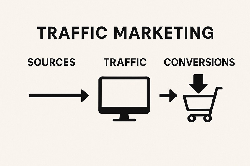 Traffic Marketing Besucher Reichweite Sichtbarkeit