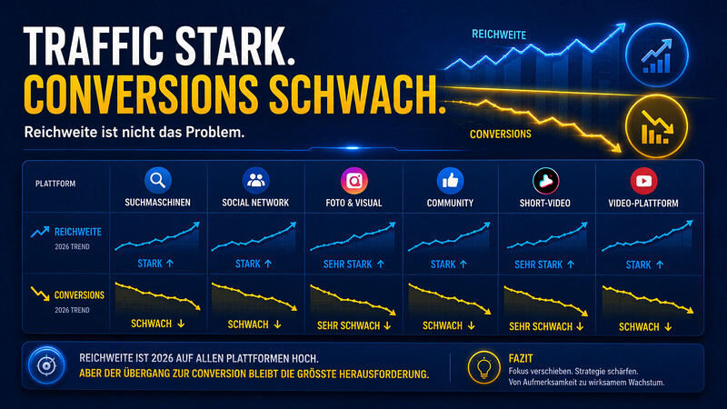Traffic Stark Wenig Umsatz Schwach Schlechte Conversion