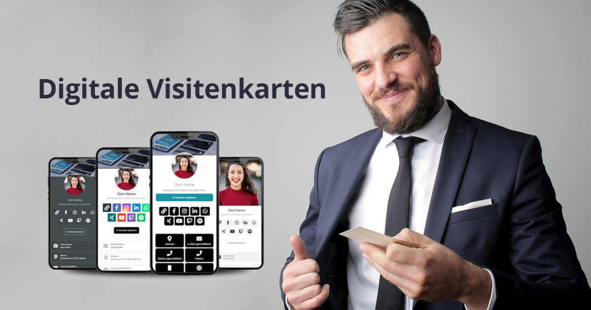 Was Ist Eine Digitale Visitenkarte Marketing Business Unternehmer