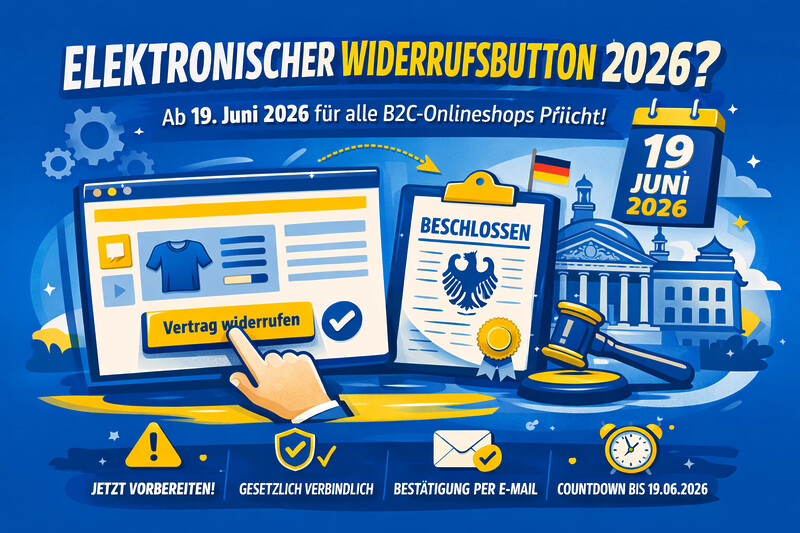 Widerrufsbutton 2026 Elektronische Widerrufsbutton Pflicht Online Shop Ecommerce