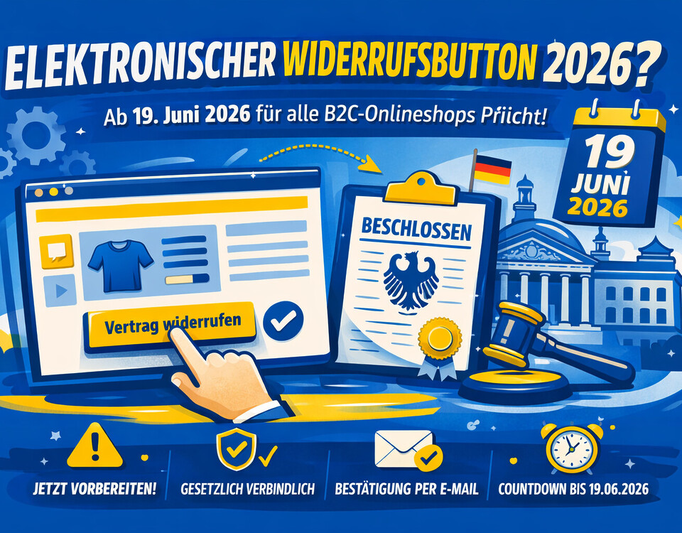 Widerrufsbutton 2026 Elektronische Widerrufsbutton Pflicht Online Shop Ecommerce