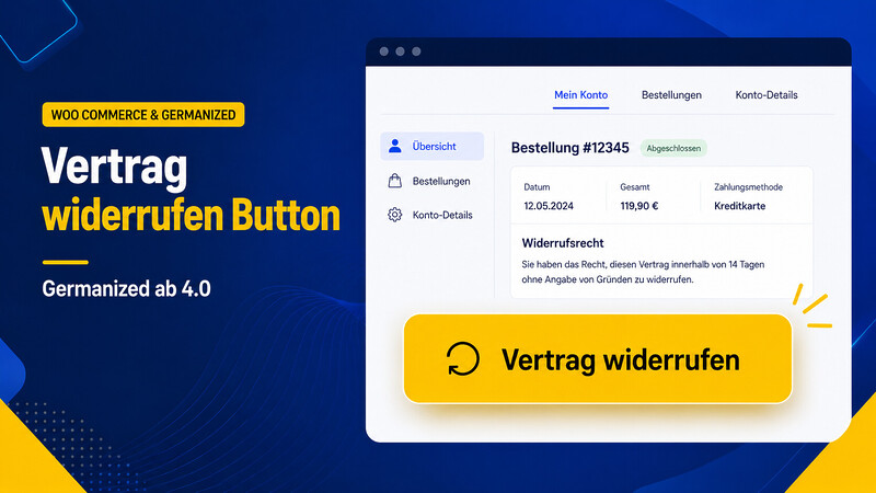 Woocommerce Germanized Widerruf Button Shortcode Anleitung Loesung