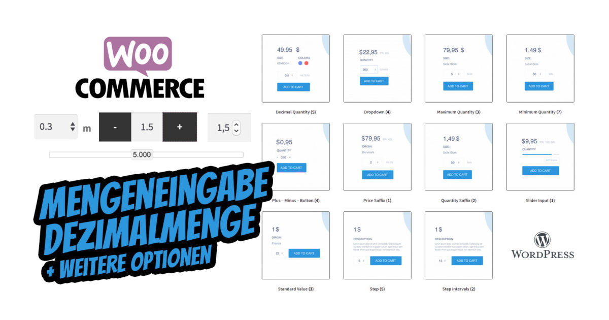 Woocommerce Mengenangabe Dezimal Teilmengen Komma Plugin Mengenkontrolle Meterware
