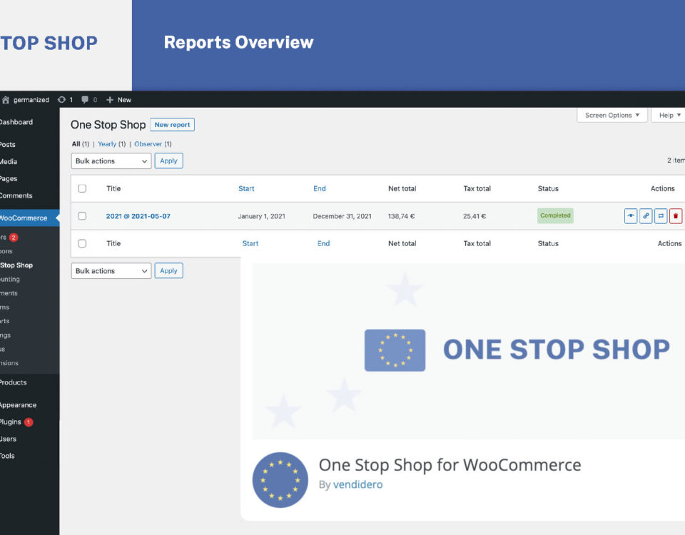 Woocommerce One Stop Shop Procedure OSS Implement Cleanly and Securely Plugin