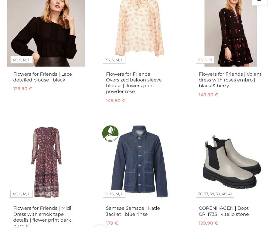 WooCommerce Available Sizes Product Overview Display Customize Variations Clothing Fashion Apparel Sizes