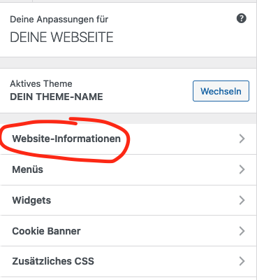 Change WordPress Favicon Customize Insert Logo Icon Graphic Symbol Address Bar Browser Tab