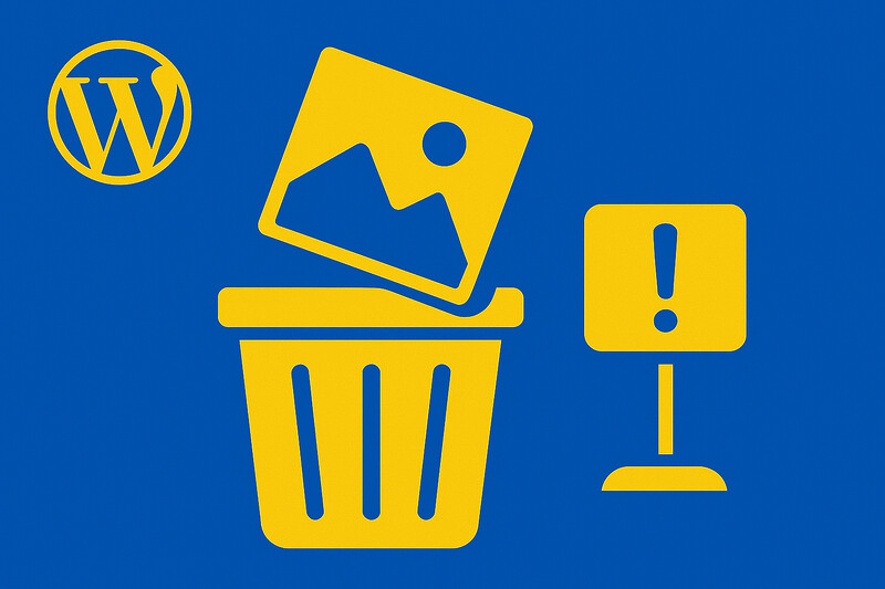 Wordpress Mediathek Papierkorb Bilder Dateien Fotos Aktivieren