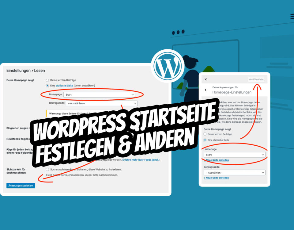 Set, Change, Define, Adjust WordPress Homepage