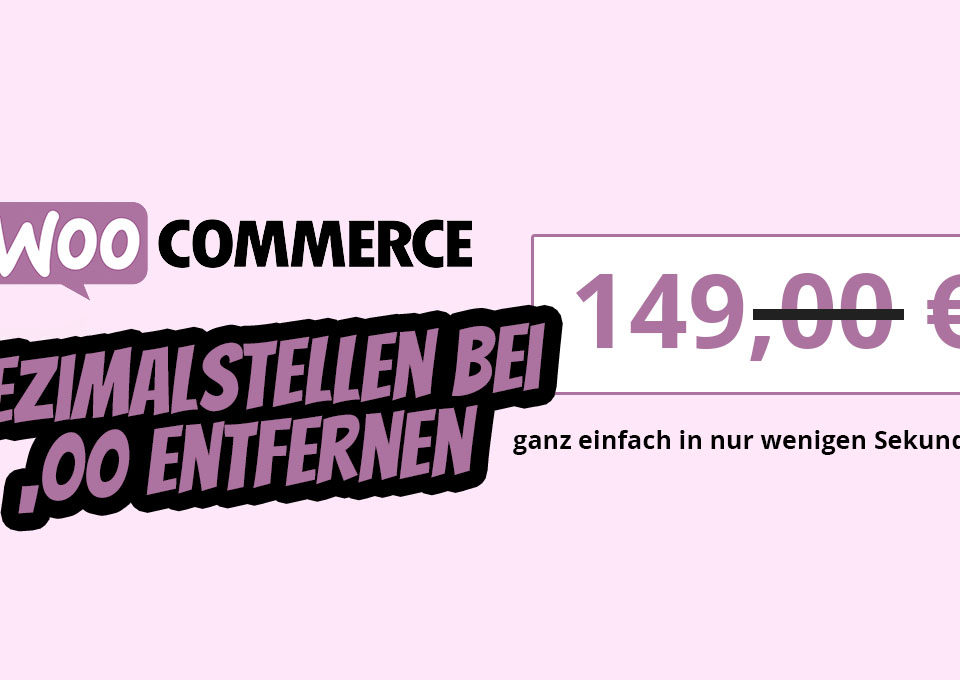 Remove WordPress WooCommerce Decimal Places Decimal Places 00